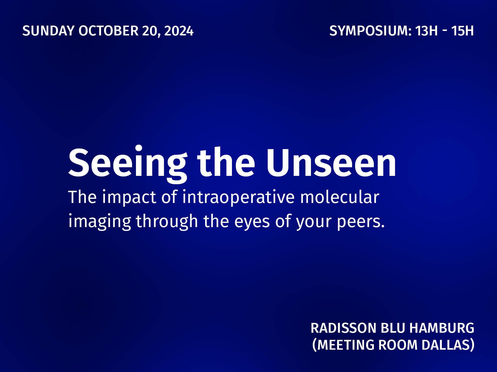 Seeing the Unseen - Symposium - October 20, 2024